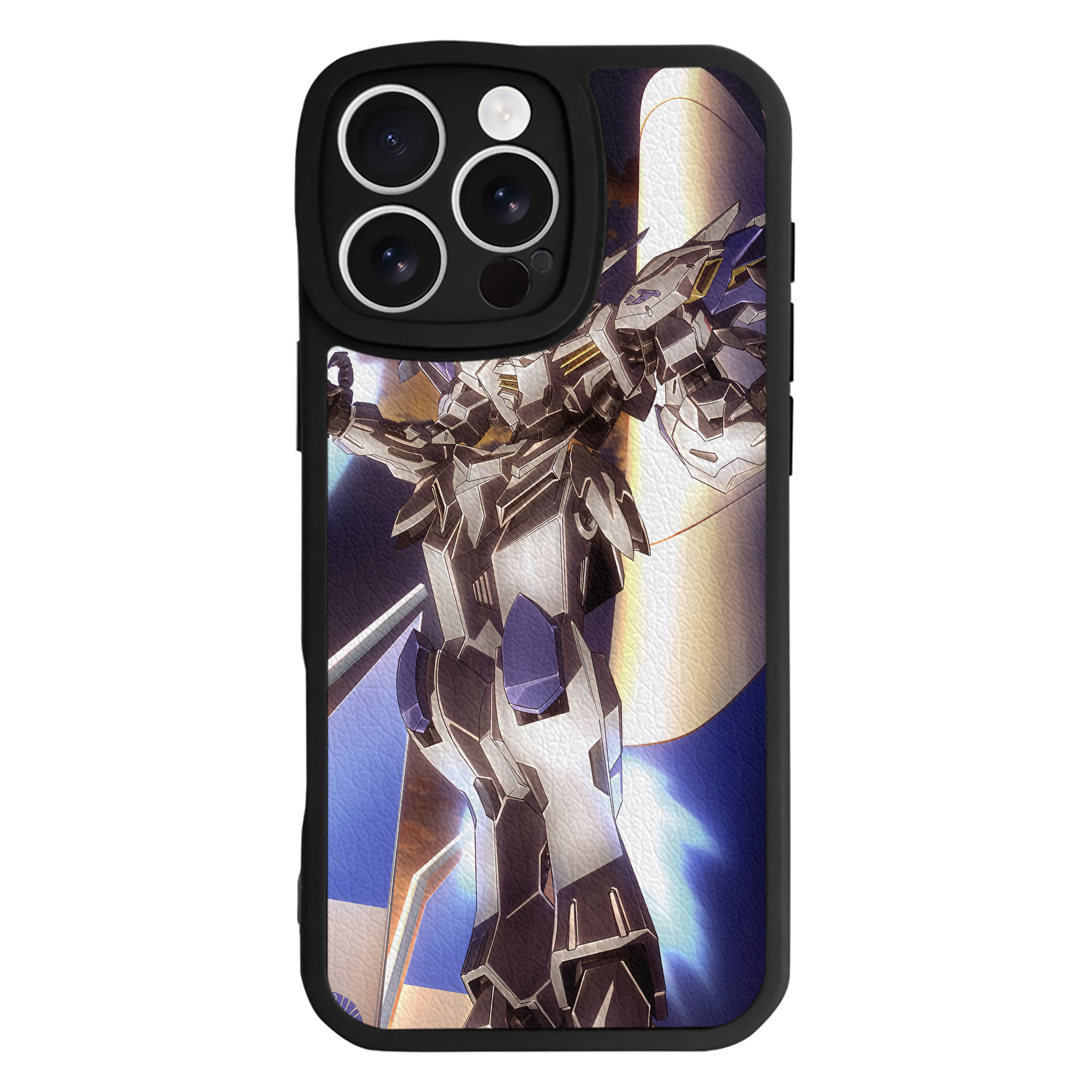 （画像用） 機動戦士ガンダム Mobile Suit Gundam 【iPhone 16シリーズ対応】シリコンスマホケース（レザー調） 材質：シリコン